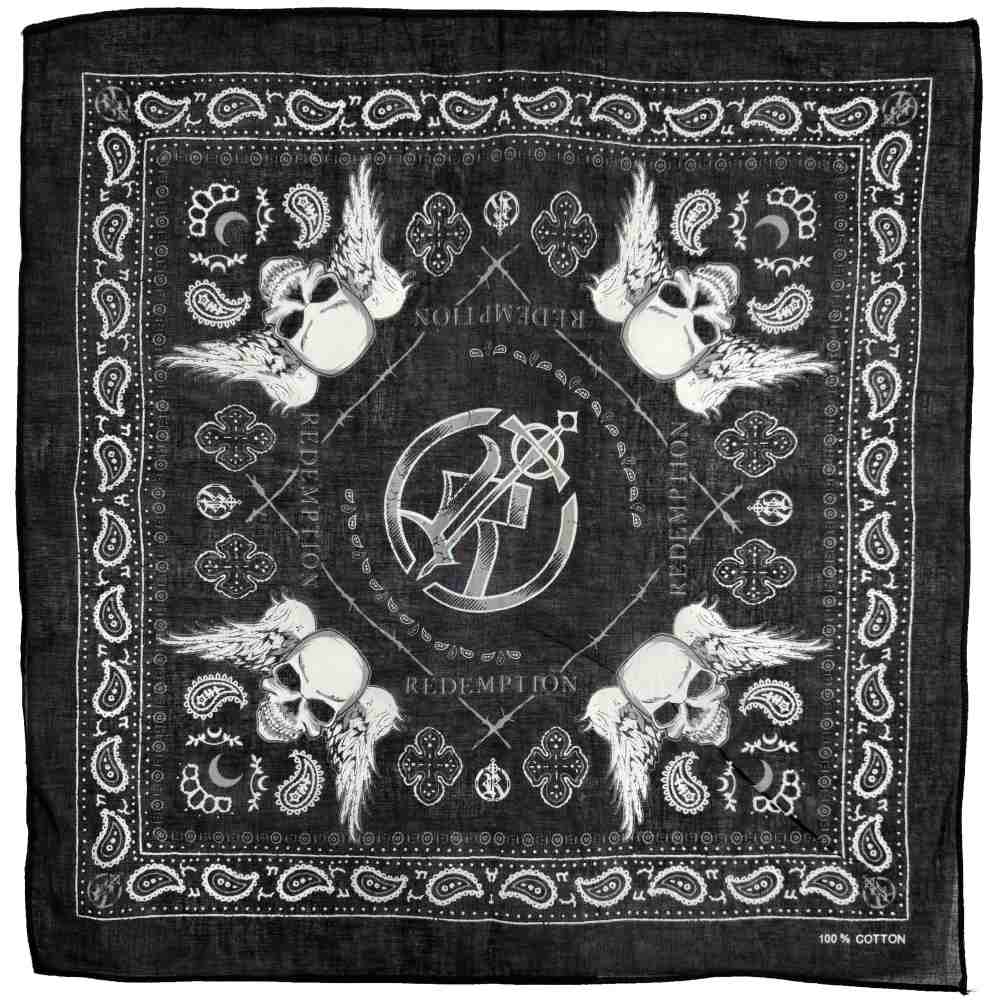 Zac's Alter Ego - Redemption Winged Skulls & Paisley Bandana - Multicolours